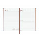 Agenda Finocam DYNAMIC MILANO Y10 Marrón A5 14 x 20,4 cm 2025