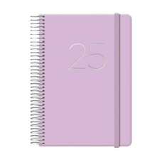Agenda GLOSS DOHE 12574 Morado 12,5 x 18 cm Anual 2025