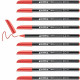 Felt-tip pens Edding 1200 Red (10 Units)
