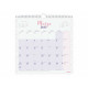 Calendario de pared Finocam CHIC Morado Papel 2025 30 x 30 cm