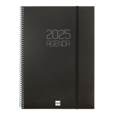 Agenda Finocam OPAQUE Negro A4 21 x 29,7 cm 2025
