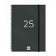 Agenda Finocam YEAR Negro A5 15,5 x 21,2 cm 2025