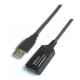 Cable USB Aisens A101-0018 Negro 5 m Alargador