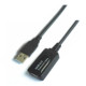 Cable USB Aisens A101-0018 Negro 5 m Alargador