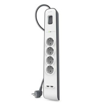 4-socket plugboard with power switch Belkin BSV401VF2M USB x 2 (2 m)