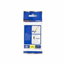 Cartucho de Tinta Original Brother TZe-FX211 6 mm Negro Negro/Blanco