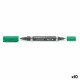 Rotulador permanente Staedtler Lumocolor Duo Verde (10 Unidades)