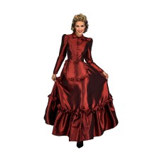 Costume for Adults My Other Me Saloon Red M/L (4 Pieces)