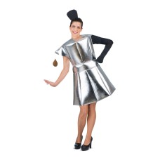 Costume for Adults My Other Me Coffee-maker Silver (4 Pieces)