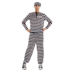 Costume for Adults My Other Me Male Prisoner (3 Pieces)