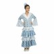 Costume for Children My Other Me Guadalquivir Turquoise Flamenco Dancer (1 Piece)