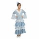 Costume for Children My Other Me Guadalquivir Turquoise Flamenco Dancer (1 Piece)