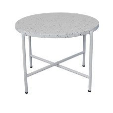 Mesa auxiliar Terrazzo Blanco 60 x 60 x 45 cm