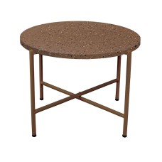 Mesa auxiliar Terrazzo Marrón 60 x 60 x 45 cm