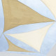 Shade Sails Vela sombreo Beige 3 x 3 m 300 x 300 x 0,5 cm Awning
