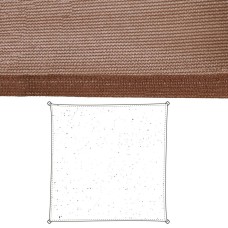 Shade Sails Vela sombreo Chocolate 5 x 5 m 500 x 500 x 0,5 cm Awning