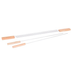 Set de Pinchos para Barbacoa Barbacoa Acero Inoxidable 40 x 0,5 x 0,5 cm