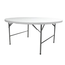 Folding Table Catering White 122 x 122 x 74 cm
