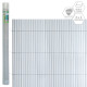 Cañizo Gris PVC 3 x 2 cm
