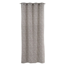 Curtain Grey Flowers 140 x 260 cm