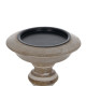 Candle Holder White Natural Iron Mango wood 14 x 14 x 45,72 cm