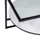 Centre Table White Black Crystal Marble Iron 80 x 80 x 46,5 cm