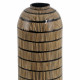 Jarrón Negro Beige Bambú 23 x 23 x 50 cm