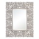 Wall mirror White Crystal 98 x 3 x 124 cm