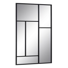 Wall mirror Black Crystal Iron Vertical 60 x 2 x 90 cm