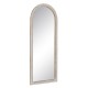 Wall mirror White Natural Crystal Mango wood MDF Wood Vertical 60,9 x 3,8 x 152,4 cm