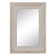 Wall mirror White Natural Crystal Mango wood MDF Wood Vertical 71,1 x 5,1 x 101,6 cm