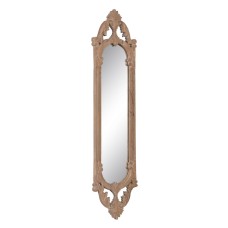 Wall mirror Brown Crystal Mango wood 27 x 2 x 107 cm Vintage