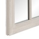 Wall mirror White Crystal Paolownia wood Vertical Window 80 x 3,5 x 120 cm