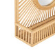 Wall mirror Beige Crystal Rattan 61 x 15 x 76 cm