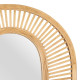 Wall mirror Beige Crystal Rattan 61 x 15 x 76 cm