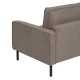 3-Seater Sofa Taupe 213 x 87 x 90 cm