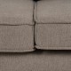 3-Seater Sofa Taupe 213 x 87 x 90 cm