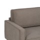 3-Seater Sofa Taupe 213 x 87 x 90 cm