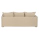 3-Seater Sofa Beige 220 x 95 x 90 cm