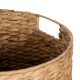 Basket Black Beige Natural Fibre 39 x 39 x 60 cm