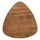 Juego de 3 mesas Negro Natural Hierro Madera de acacia 86 x 81 x 43 cm (3 Unidades)