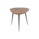 Juego de 3 mesas Negro Natural Hierro Madera de acacia 86 x 81 x 43 cm (3 Unidades)