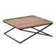 Centre Table Natural Iron Mango wood 85 x 85 x 39 cm