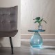 Side table 40 x 40 x 39,7 cm Crystal Blue Metal