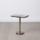 Side table 41 x 31,5 x 49 cm Crystal Golden Metal