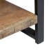 Side table MANGO 100 x 40 x 60 cm Natural Black Wood Iron