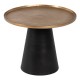 Side table 59 x 59 x 46 cm Black Golden Aluminium