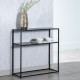 Mueble de TV 80 x 30 x 81 cm Negro Acero