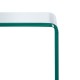 Side table Transparent Tempered Glass 63 x 50 x 48 cm