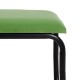 Bench 110 x 40 x 68 cm Synthetic Fabric Metal Green